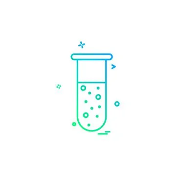 Testtube icon design vector Stock Illustration