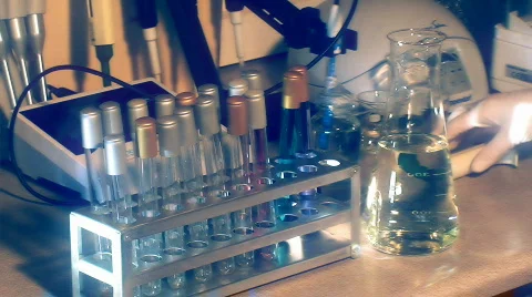 TestTubes1 Stock Footage 875636