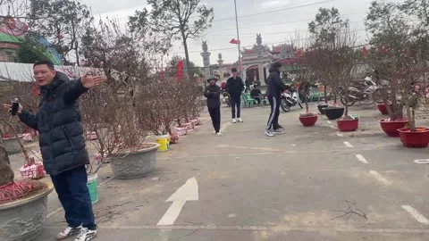 Tet market Stock Footage 300237853