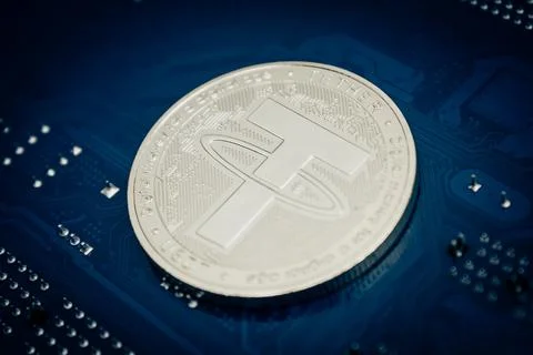 Tether coin Stock Photos