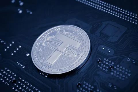 Tether coin Stock Photos