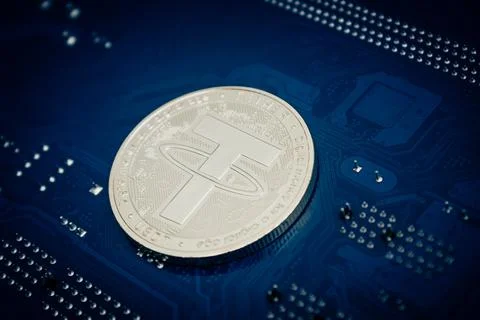 Tether coin Stock Photos