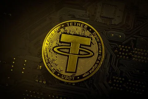 Tether coin Stock Photos
