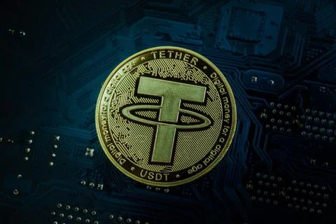Tether coin Stock Photos