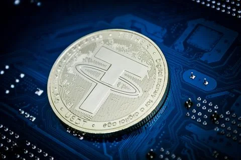 Tether coin Stock Photos