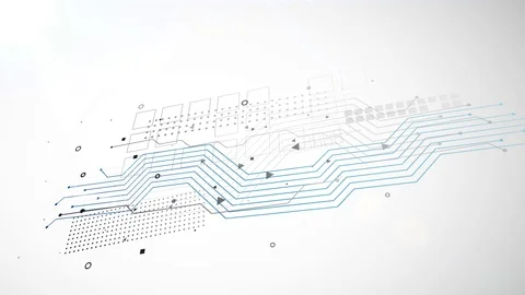 Tether cryptocurrency icon animation white digital elements technology backgroun Stock Footage 113480654