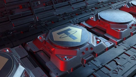 TETHER Logo Crypto Currency Motion Graphics Background 4K Video stock 122633288