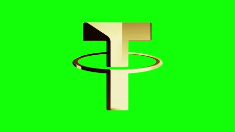 Tether stablecoin crypto currency symbol isolated looped rotation Stock Footage 318236278