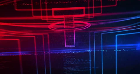 Tether stablecoin crypto currency symbol loop seamlees tunnel animation Stock Footage 318582193