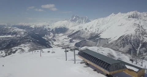 Tetnuldi ski resort 库存影片 152853866