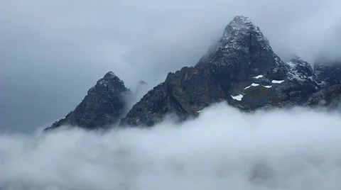 Teton Range Wyoming Video stock 34207333