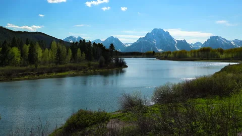 Tetons river Video stock 131491219