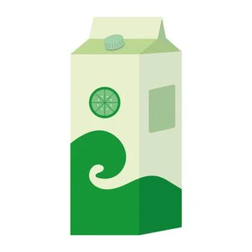 Tetra pack box of lemonade Stock Illustration