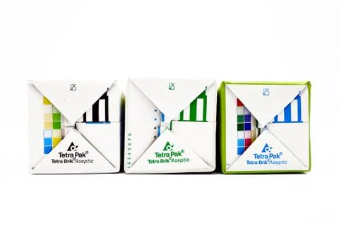 TETRA PAK, multinational food processing and packaging 스톡 사진
