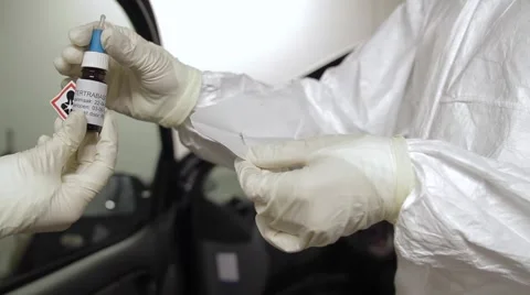 Tetrabase test for blood forensic science 動画素材 62716060