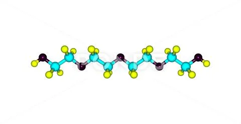 Tetraethylene glycol molecular structure isolated on white: Royalty ...