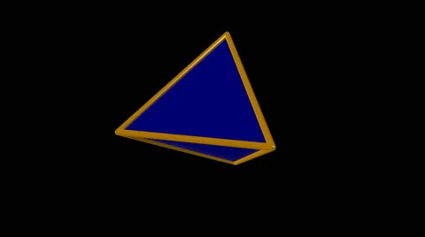 Tetrahedron 스톡 동영상 64804322