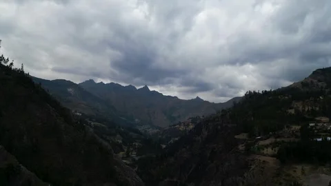 Tetric mountains in the middle of the highlands Stock Footage 289651475