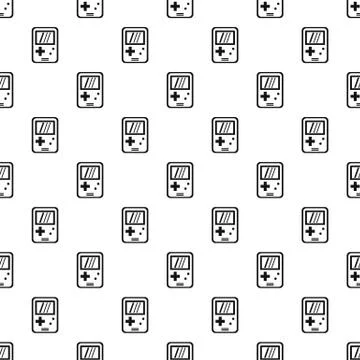 Tetris device pattern, simple style Stock Illustration