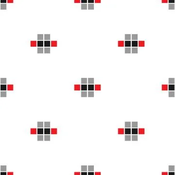 Tetris elements. Vector seamless pattern 스톡 일러스트