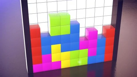 Tetris game Stock Illustration