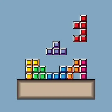 Tetris Game Stock Illustration