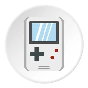 Tetris for games icon circle Stock Illustration
