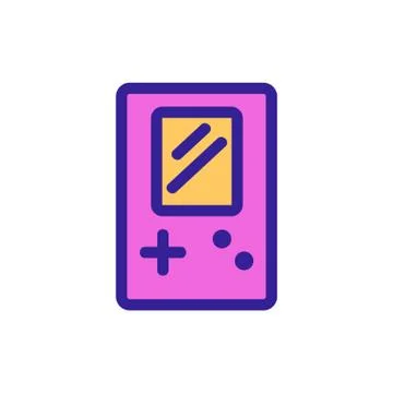 Tetris icon vector. Isolated contour symbol illustration Stock Illustration