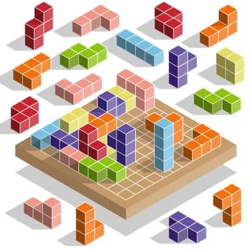 Tetris. Stock Illustration