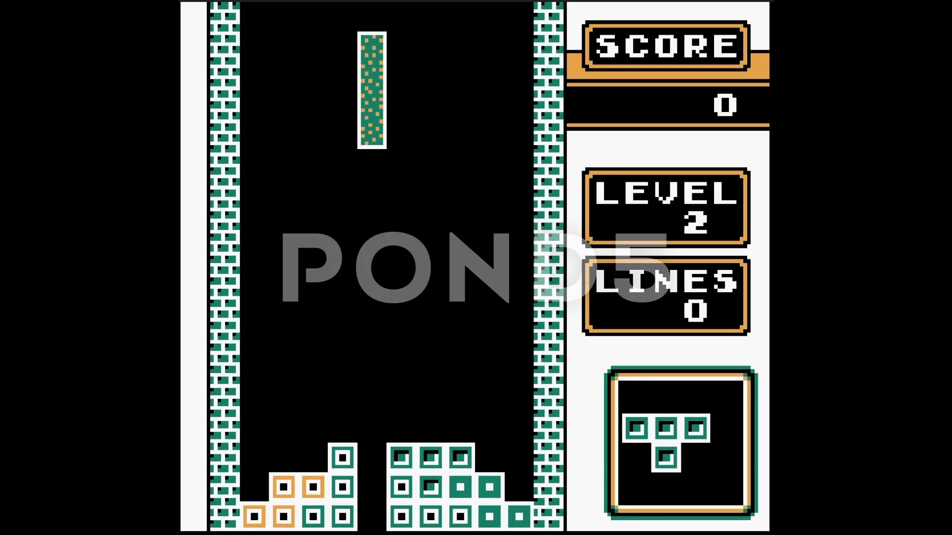 Tetris Line Video Game Club Visuals | Stock Video | Pond5