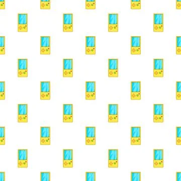 Tetris pattern, cartoon style Stock Illustration