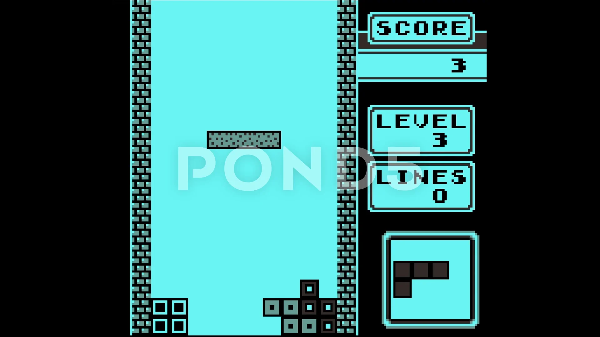 Tetris Video Game Boy Animation Vj Loops | Stock Video | Pond5