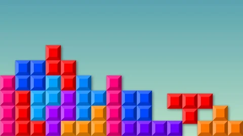 Tetris Video Game Stock Footage 104431891