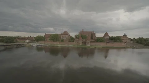 Teutonic castle in Malbork Stock Footage 165202563