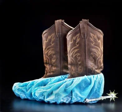 Texan Doctors Boots. Stock Photos