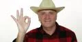 Texan Farmer Looking Camera Ok Sign Positive Answer Agreement Farm Portrait Man 4k or 4k+ Resolution