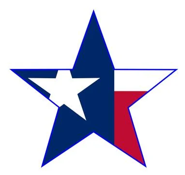 Texan Flag Star Stock Illustration