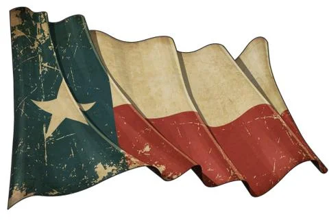 Texan Historic flag Stock Illustration