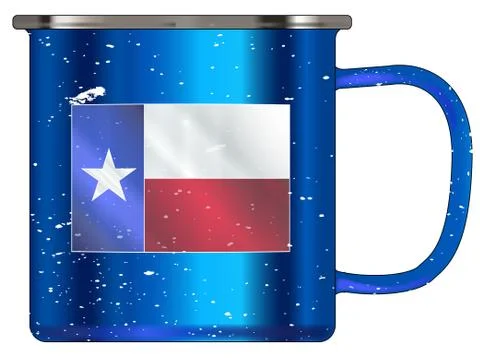 Texan Tin Cup Ilustração Stock