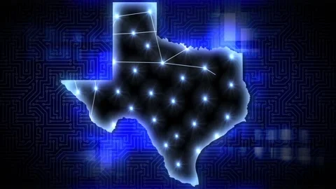 Texas AI Data Center Network Technology   動画素材 344144529