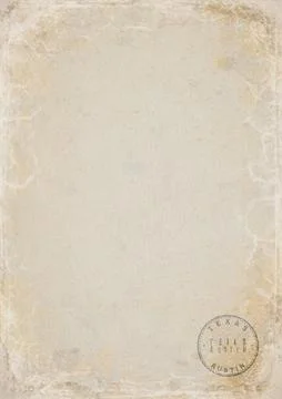Texas Austin Blank Government Document Stock Illustration