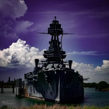 Texas Battleship from World War 1 Stock Photos