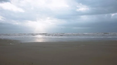 Texas Beach Stock Footage 93612454