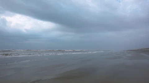 Texas Beach Stock Footage 93612818