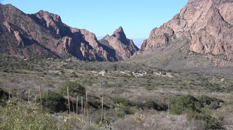 Texas Big Bend Chisos Basin landscape Stock-Footage 62765745
