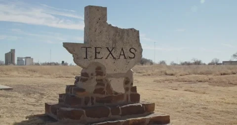 Texas border sign Stock Footage 168937459