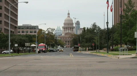 Texas Capital Building  Stock Footage 526256