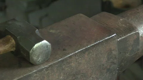 Texas country blacksmith Stock Footage 537902