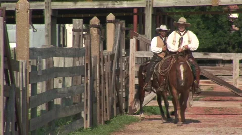 Texas cowboys Stock Footage 537787
