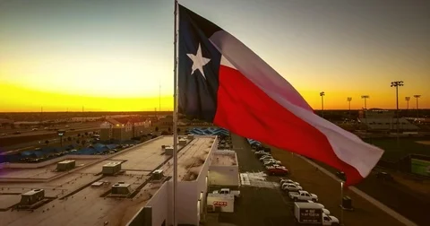 Texas Flag Aerial Vidéo 71190229
